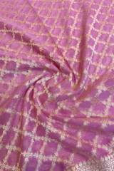 HOV Handloom Banarasi Georgette Silk Saree - All Over Jaali Design Aboli - 081