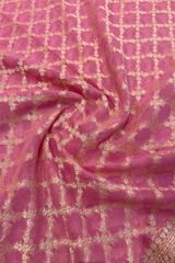 HOV Handloom Banarasi Georgette Silk Saree - All Over Jaali Design Aboli - 081