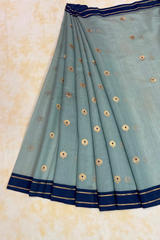 HOV Handloom Chanderi Cotton Silk Saree - Lotus Buta1 - 026
