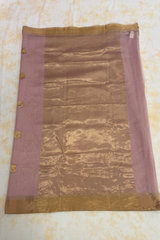 HOV Handloom Chanderi Cotton Silk Saree - Lotus Buta2 - 027-01