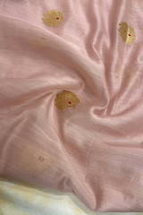 HOV Handloom Chanderi Cotton Silk Saree - Lotus Buta2 - 027-01