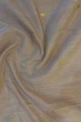 HOV HANDLOOM CHANDERI SAREE - TISSUE - ROUND BUTA - 100