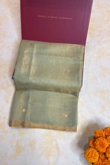 HOV Handloom Chanderi Half Tissue Saree - Round Buta - 003-10