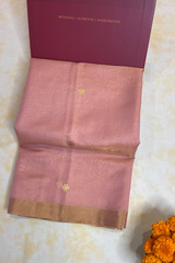 HOV Handloom Chanderi Half Tissue Saree - Round Buta -003-14, 004-05