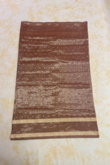 HOV Handloom Pure Zari Tissue Banarasi Katan Silk Saree - Butidar - Beige Kasturi - 087
