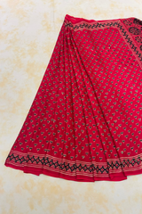 HOV Hand-Block Print Saree Modal - 015