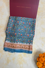 HOV Hand-Block Print Saree Modal - 014