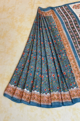 HOV Hand-Block Print Saree Modal - 014