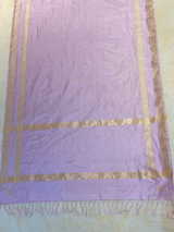 HOV EXCLUSIVE HANDLOOM BANARASI KATAN SILK SAREE - KASTURI - LAVENDER - 121
