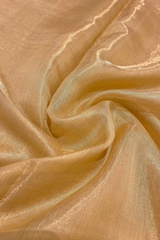 HOV Handloom Chanderi Half Tissue Saree - Checks Pallu - 002-04