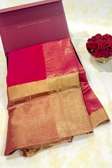HOV Handloom Chanderi Cotton Silk Saree - Skirt Border - 016-01