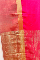 HOV Handloom Chanderi Cotton Silk Saree - Skirt Border - 016-01