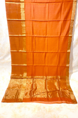 HOV Handloom Chanderi Cotton Silk Saree - Skirt Border - 016-02