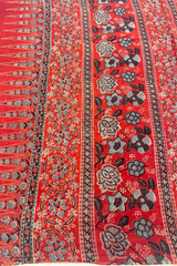 HOV Ajarakh Hand-Block Print Saree - Mul Cotton - 012