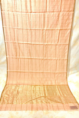 HOV Handloom Chanderi Cotton Silk Saree - Checks - 012-02