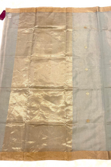 HOV Handloom Chanderi Half Tissue Saree - Round Buta - 003-10