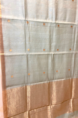 HOV Handloom Chanderi Half Tissue Saree - Round Buta - 003-05,09