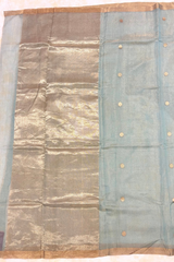 HOV Handloom Chanderi Half Tissue Saree - Round Buta - 003-05,09