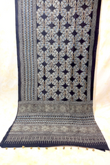 HOV Ajarakh Hand-Block Print Saree - Mul Cotton - 014