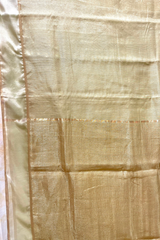 HOV Handloom Chanderi Half Tissue Saree - Checks Pallu - 002-02-03