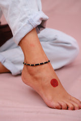 Dhokra Brass Najarbattu One Bead Anklet