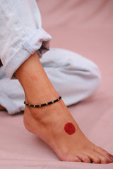 Dhokra Brass Najarbattu One Bead Anklet