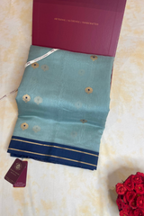 HOV Handloom Chanderi Cotton Silk Saree - Lotus Buta1 - 026