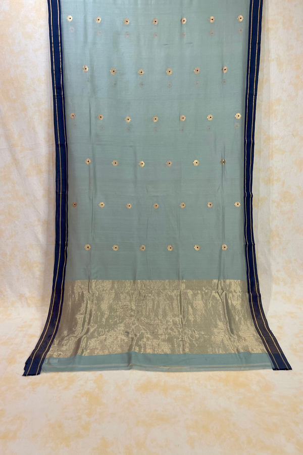 HOV Handloom Chanderi Cotton Silk Saree - Lotus Buta1 - 026