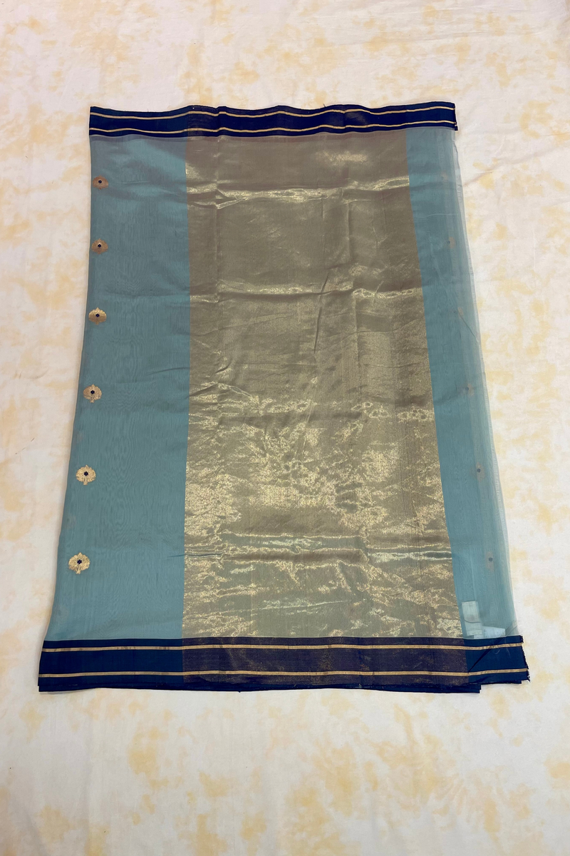 HOV Handloom Chanderi Cotton Silk Saree - Lotus Buta1 - 026