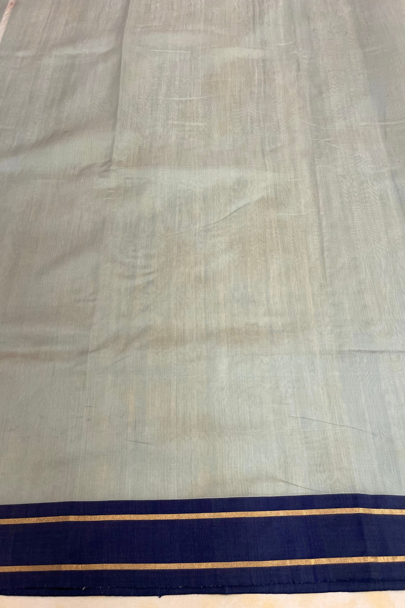 HOV Handloom Chanderi Cotton Silk Saree - Lotus Buta1 - 026