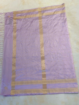 HOV EXCLUSIVE HANDLOOM BANARASI KATAN SILK SAREE - KASTURI - LAVENDER - 121