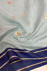 HOV Handloom Chanderi Cotton Silk Saree - Lotus Buta1 - 026