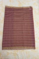 HOV Handloom Chanderi Cotton Silk Saree - Checks With Round Buta - 029-02