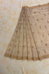HOV Handloom Chanderi Silk Saree - Kota Floral Motif  - 49-04