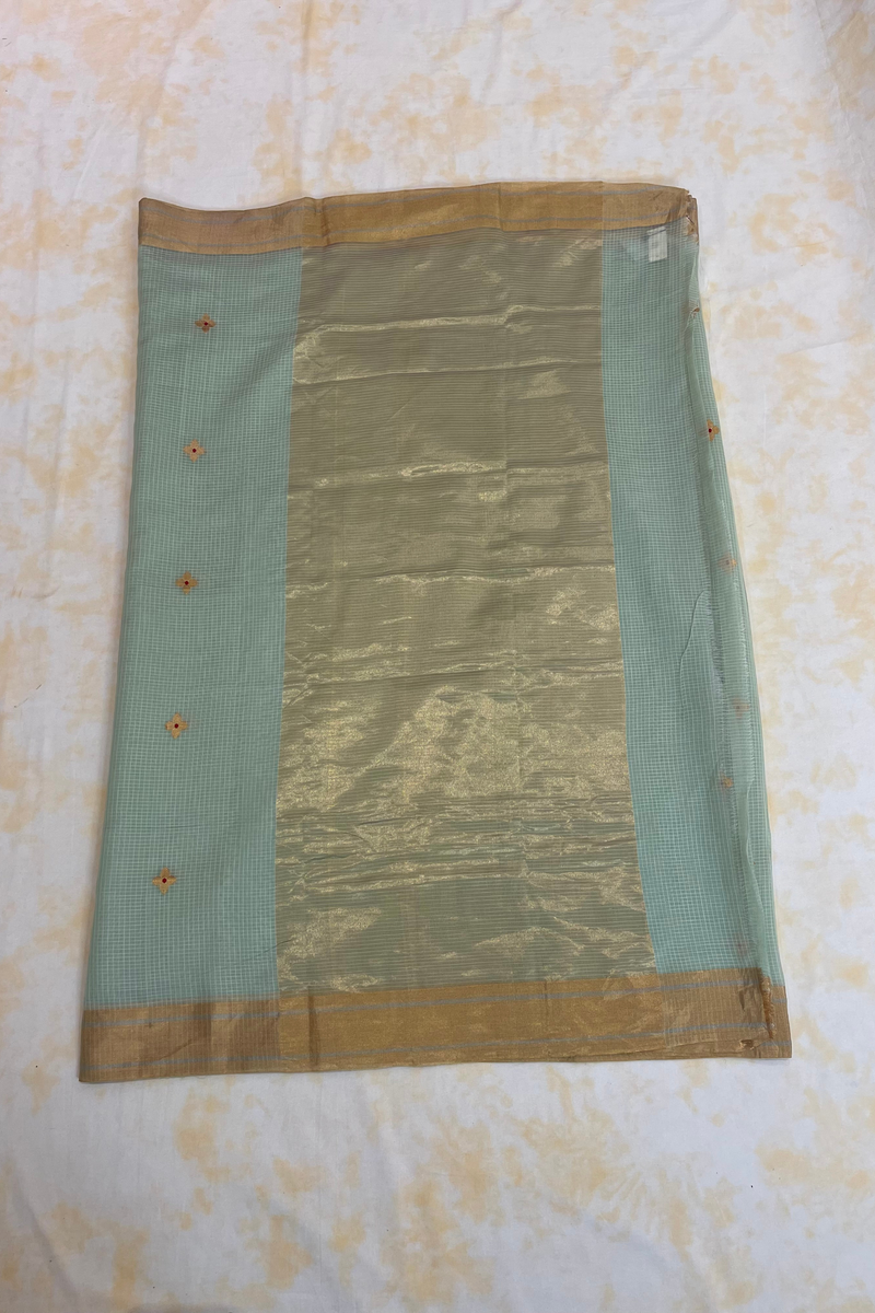 HOV Handloom Chanderi Cotton Silk Saree - Club Buta - 024-01