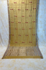 HOV Handloom Chanderi Full Tissue Saree - Plain - 008