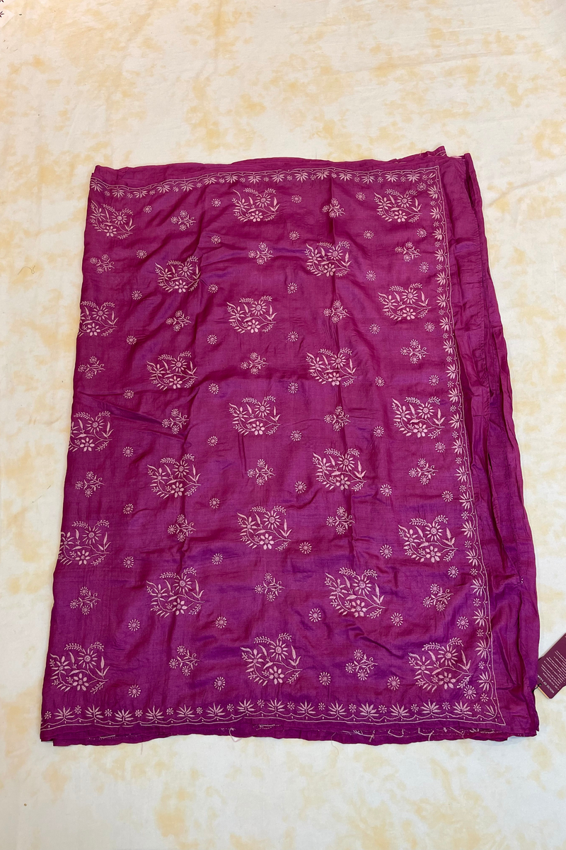 HOV HandEmbroidered Chikankari Saree - 060