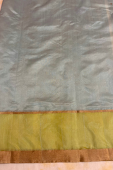 HOV Handloom Chanderi Silk Saree - Border Paisley Buta - Sky Blue - 54-01