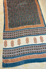 HOV Hand-Block Print Saree Modal  - 014