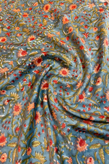 HOV Hand-Block Print Saree Modal  - 014