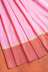 Handloom Paithani Silk Saree - Bangadi Pallu Plain Border