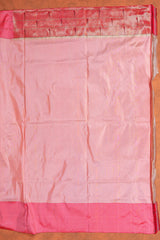 Handloom Paithani Silk Saree - Triple Muniya Aboli Pink