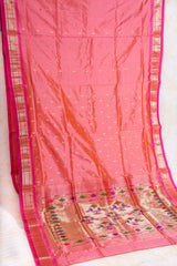 Handloom Paithani Silk Saree - Classic Pallu -  Aboli