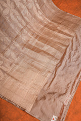 Handloom Kadhua Banarasi Katan Silk Saree - Jall - All Antique Gold