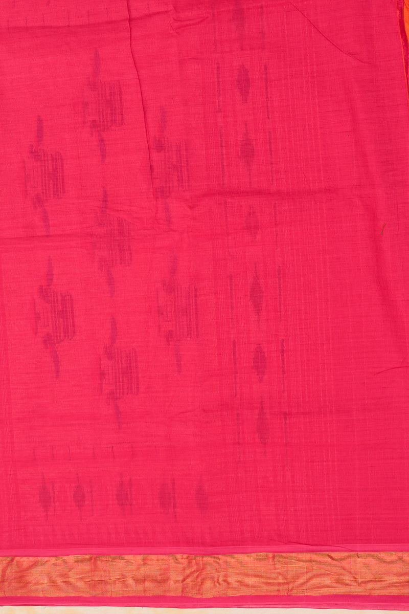 Handwoven Pink & Gold Paithani Saree With Classic Pallu