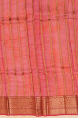 Handloom Kadhua Banarasi Kora Silk Saree - Butidar - Red, Aboli