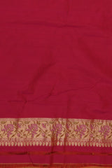 Handwoven Banarasi Saree Yellow Red