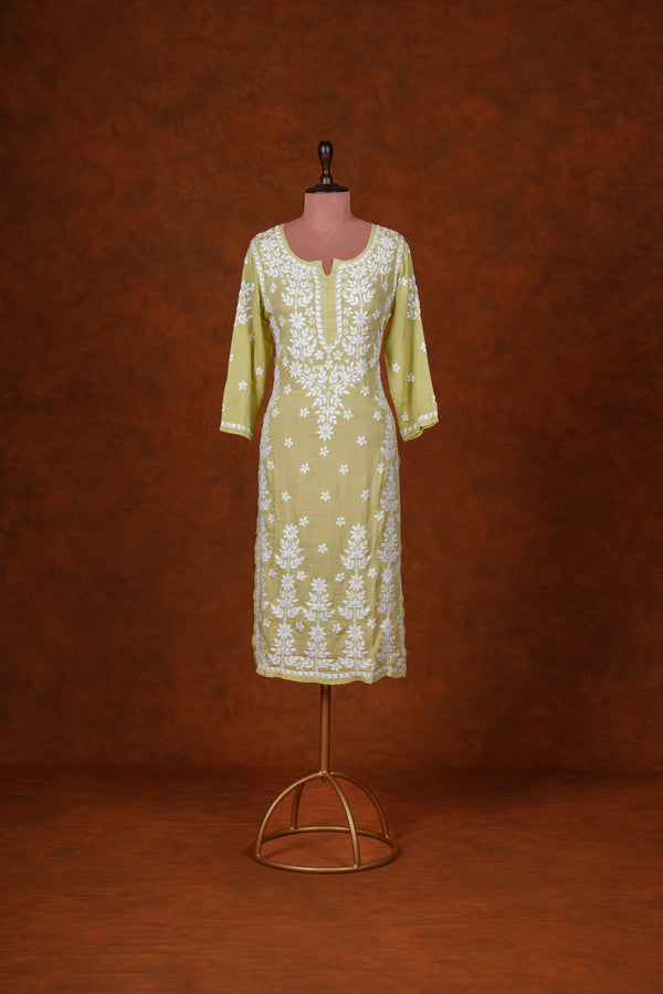 Chikankari Fine Modal Cotton Kurta