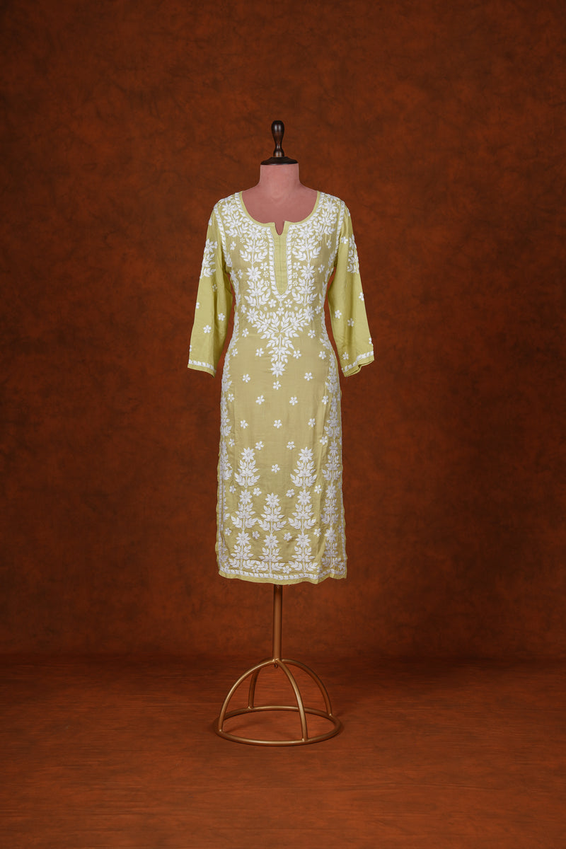 Chikankari Fine Modal Cotton Kurta