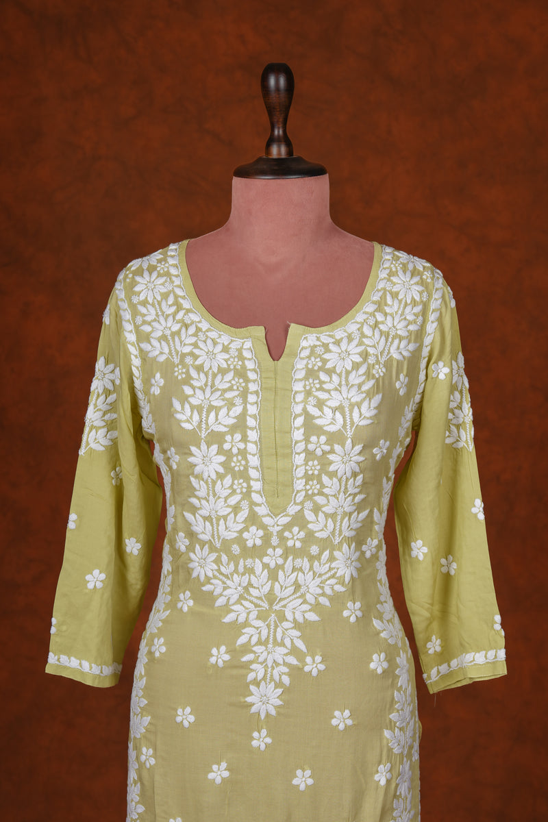 Chikankari Fine Modal Cotton Kurta